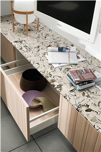 Celtic Tides Quartz Stone Customized Kitchen Countertops, Worktops