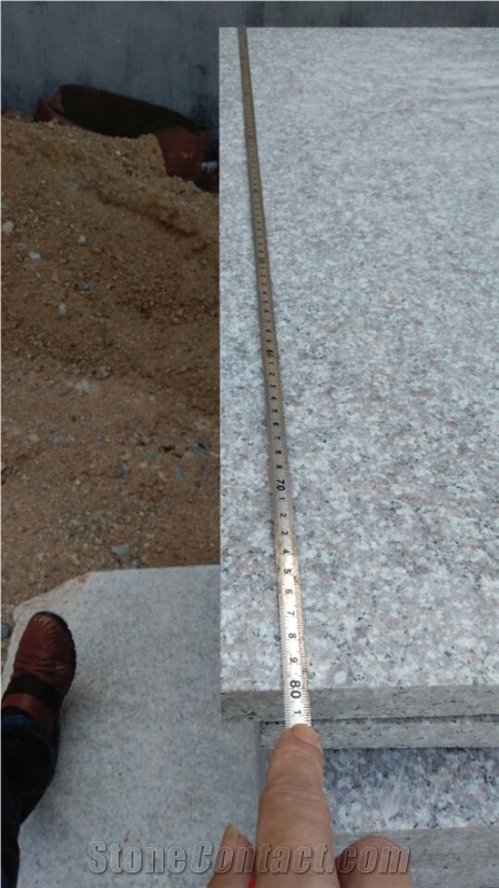 China New G664 Ocean Red Granite Polished & Flamed Cut-To-Size Tiles
