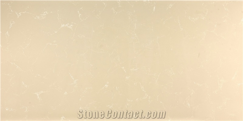China Sanana Beige Quartz, Artificial Engineered Stone Slabs, Tiles
