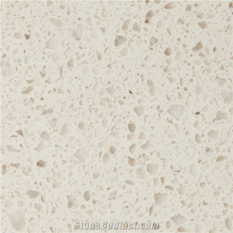 Cream Mougat Quartz Stone Customized Kitchen Countertops & Worktops