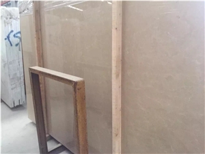 Cream New Royal Botticino Marble Polished Big Slabs, Cut-To-Size Tiles