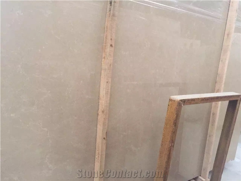 Cream New Royal Botticino Marble Polished Big Slabs, Cut-To-Size Tiles