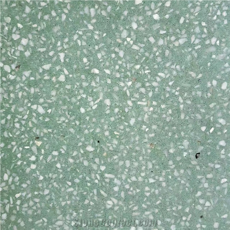 Green Terrazzo Tiles, Artificial Stone for Wall & Floor,Tm014gr