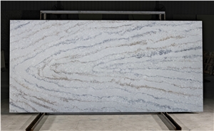 Haleakala Grey Quartz Stone Customized Kitchen Countertops, Worktops