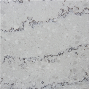Hawaiian Surf Grey Quartz, Artificial Engineered Stone Slabs, Tiles