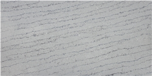 Hawaiian Surf Grey Quartz, Artificial Engineered Stone Slabs, Tiles