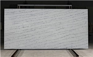 Hawaiian Surf Grey Quartz, Artificial Engineered Stone Slabs, Tiles