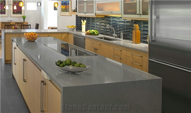 Mesopotamia Quartz Stone Customized Kitchen Countertops & Worktops