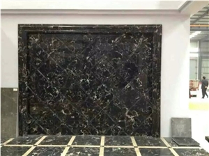 Natural China Century Black Ice Flower Marble Project Wall/Floor Tiles
