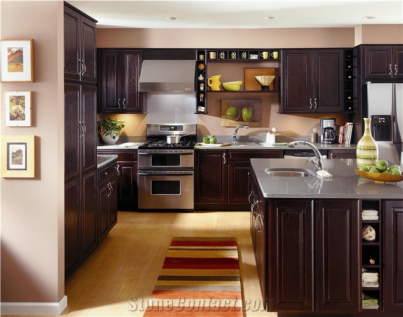 Raven Cinza Engineered Quartz Stone Kitchen Countertops & Worktops
