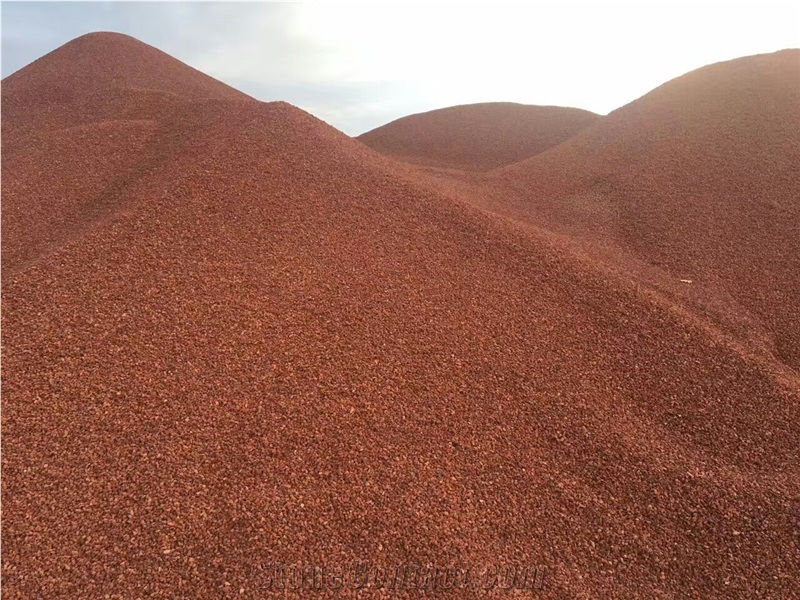Red Lava Stone, Vocanic Stone Gravels for Garden and Water Treatment