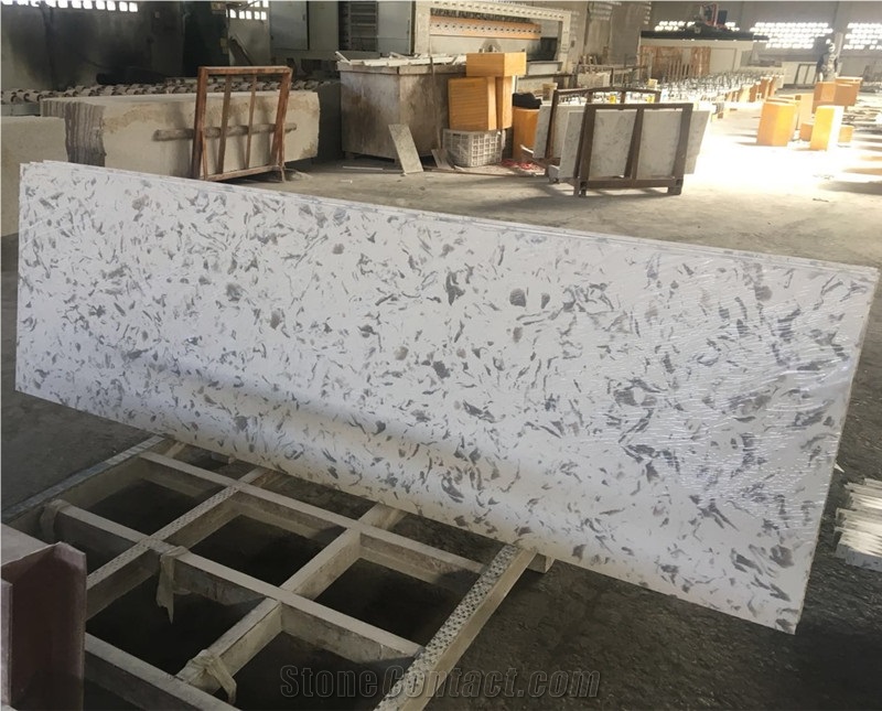 Quartz Stone Countertop,White Quartz Cut to Size Countertop