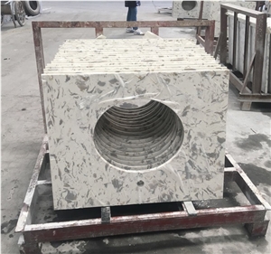 Veins Quartz Stone Kitchen Countertop Island Top