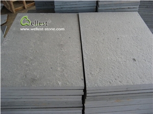 Dark Black Flamed G684 Basalt Slabs Z Shape Walling Tile