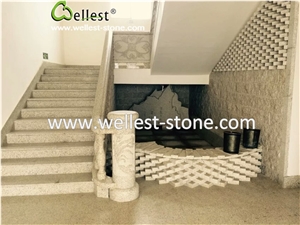 Decorative Granite Column Building Pillars for Handcarved Romance