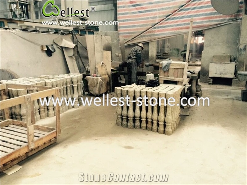 Decorative Granite Column Building Pillars for Handcarved Romance