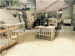 Decorative Granite Column Building Pillars for Handcarved Romance