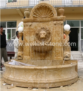 Granite Sculptured Floating Sphere Fountain Garden Decoration