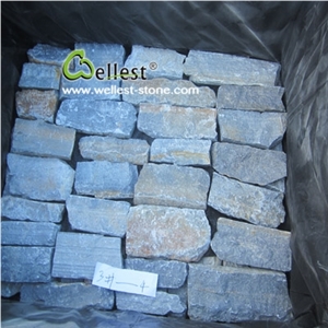 Multi Color Loose Slate Field Stone,Wall Cladding,Slate Stripes