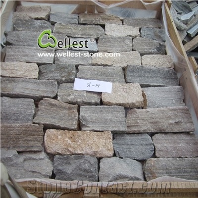 Multi Color Loose Slate Field Stone,Wall Cladding,Slate Stripes