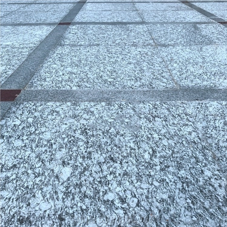 Plishing G377 Sea-Wave White Granite Tiles & Slabs