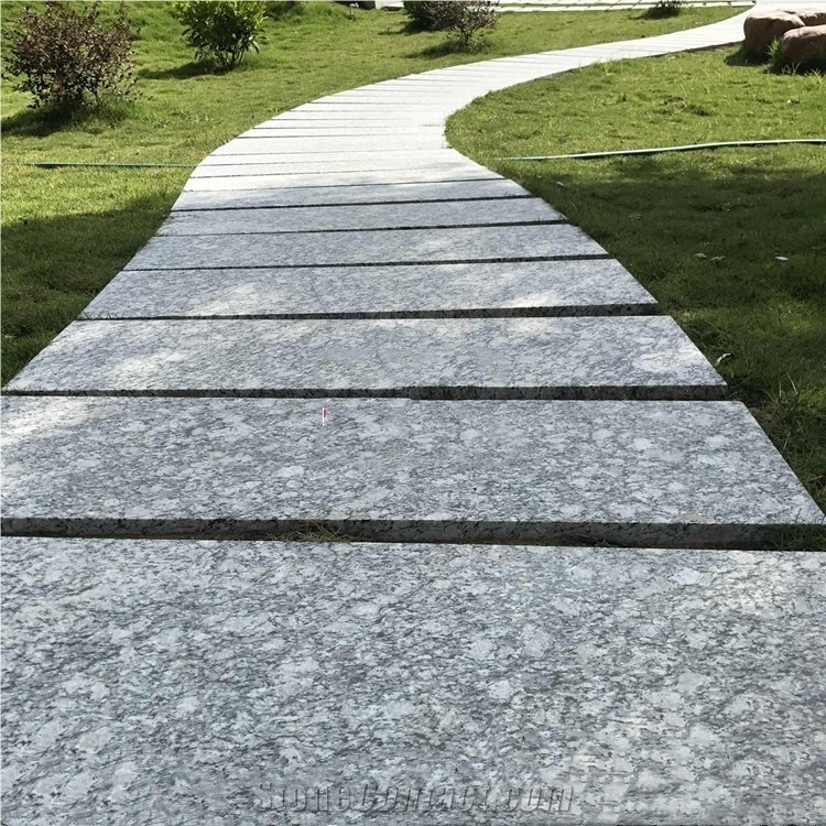 Plishing G377 Sea-Wave White Granite Tiles & Slabs