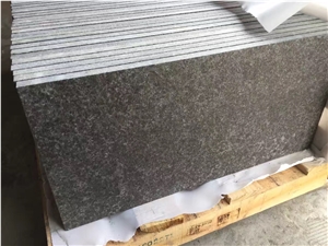 Flamed and Brushed Finish Top China Black G684 Granite Paving Tiles