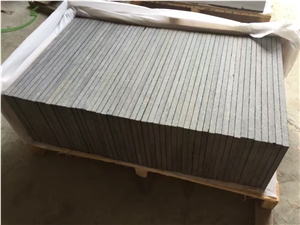 Flamed and Brushed Finish Top China Black G684 Granite Paving Tiles