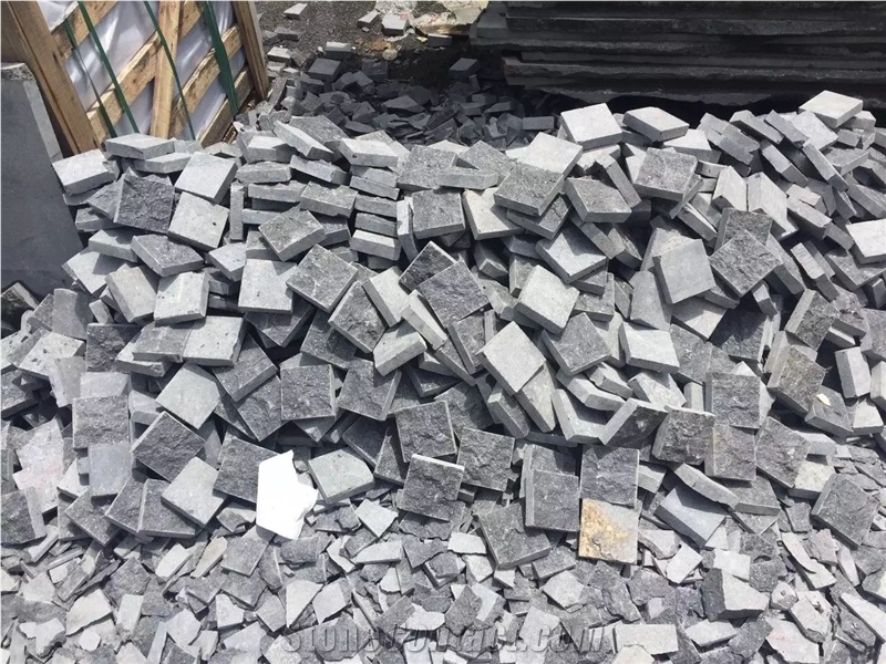 G684 Black Basalt Paving , Fuding Black Cube Stone