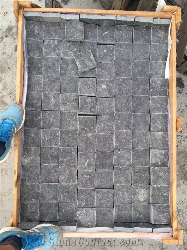 G684 Black Basalt Paving , Fuding Black Cube Stone