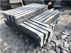G684 Black Flamed Basalt Paving,Cube Stone,Cobble Exterior Stone