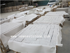 Chinese Cheap Light Grey G603 Granite Cobble Stone Rubik Cube Stone
