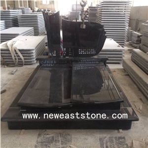 Factory South Africa Absolute Black Impala Granite Cemetery Monuments