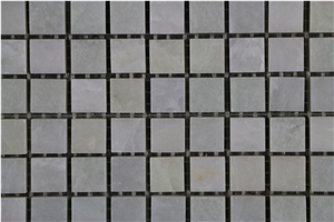 China Ming Green Small Chipped Polished Beige Marble Mosaics,Tiles