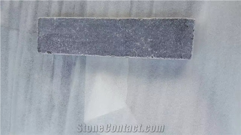 China Blue Limestone Mushroomed Cladding Asia Blue Mushroom Stone