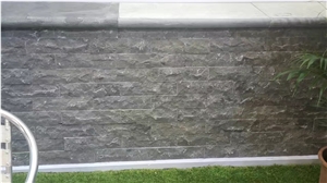 China Blue Limestone Mushroomed Cladding Asia Blue Mushroom Stone