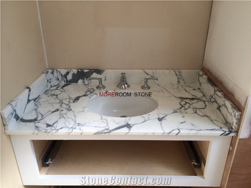 Lightweight Natural Arabescato Marble Panel for Bathroom Wall