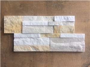 Mixed Yellow and White Combination Panel Cultured Stone