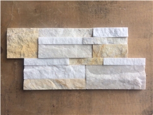 Mixed Yellow and White Combination Panel Cultured Stone