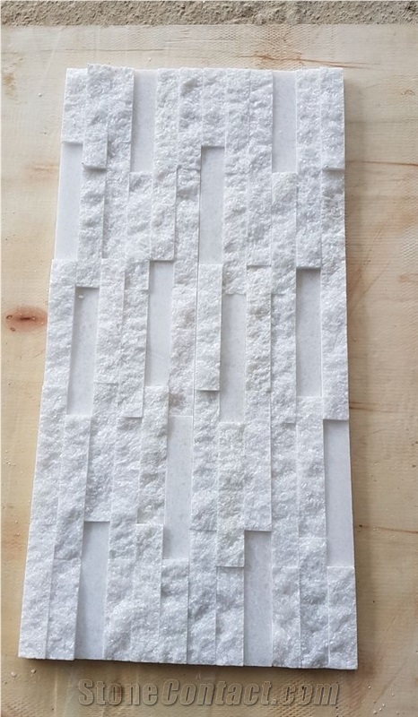 White Marble Mixed Polished -Split Wall Panel