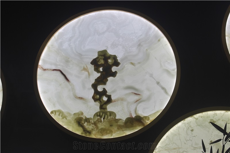 Chinese Poetic Crafts, Transparent Onyx Handicraft