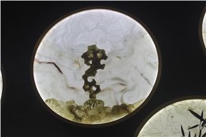 Chinese Poetic Crafts, Transparent Onyx Handicraft