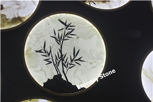 Chinese Poetic Crafts, Transparent Onyx Handicraft