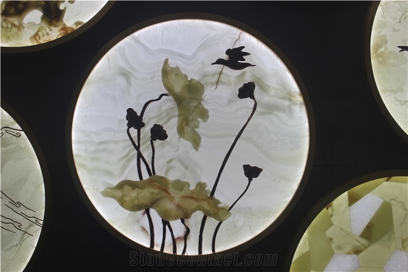 Chinese Poetic Crafts, Transparent Onyx Handicraft