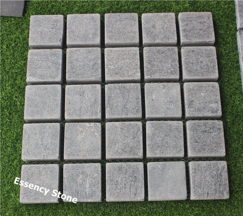 Crazy Paving Bluestone,Blue Stone with Back Mesh