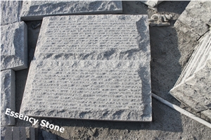 Surface Grooved White Granite Mushroom Stone, Exterior Mushroomed Wall