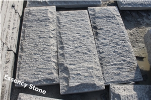 Surface Grooved White Granite Mushroom Stone, Exterior Mushroomed Wall