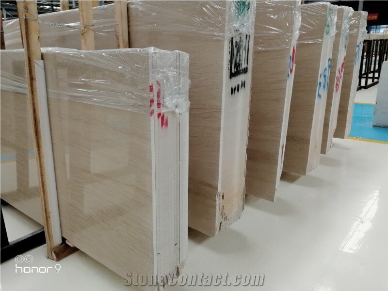 Moca Creme Limestone Polished Honed Slabs for Floor Tile Wall Tile