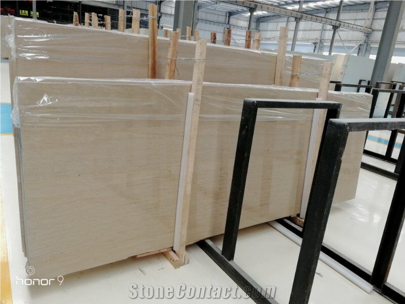 Moca Creme Limestone Polished Honed Slabs for Floor Tile Wall Tile