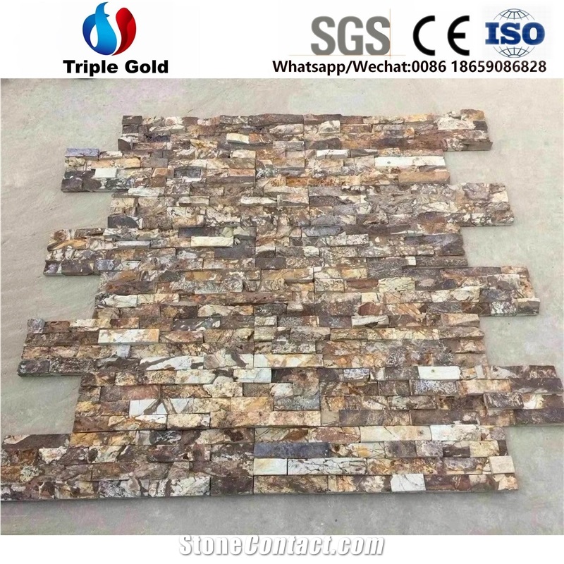 China Multicolor Cultured Slate,Rusty Slate Wall Cladding